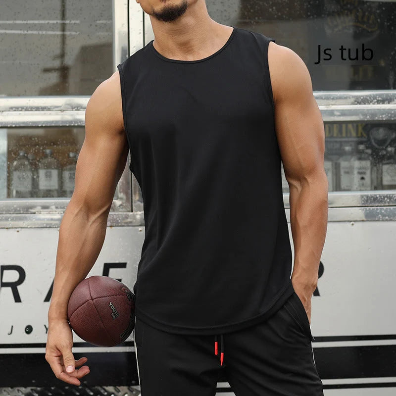 Men's Breathable Sleeveless Mesh Training Vest for Running and Workouts 1