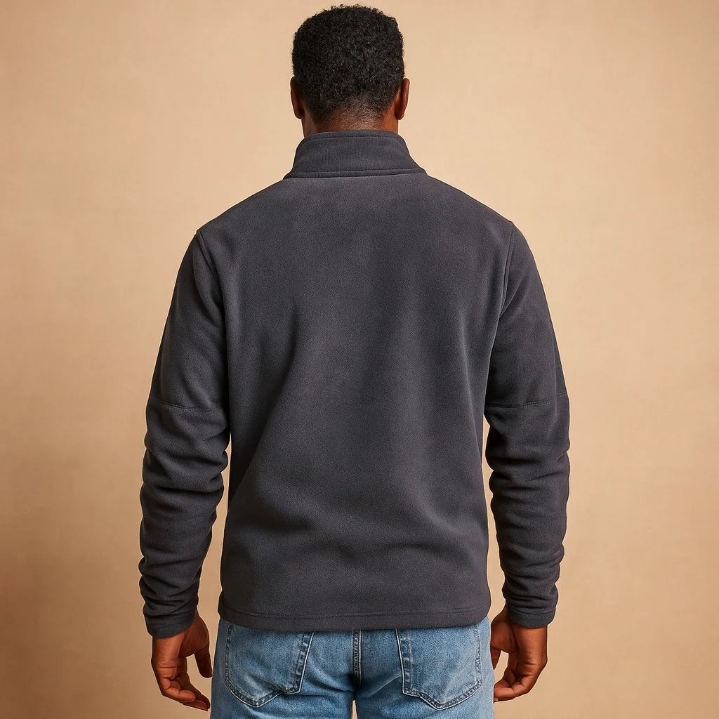 Men's Half Zip Sweatshirt Fleece Pullover with Stand-Up Collar 3