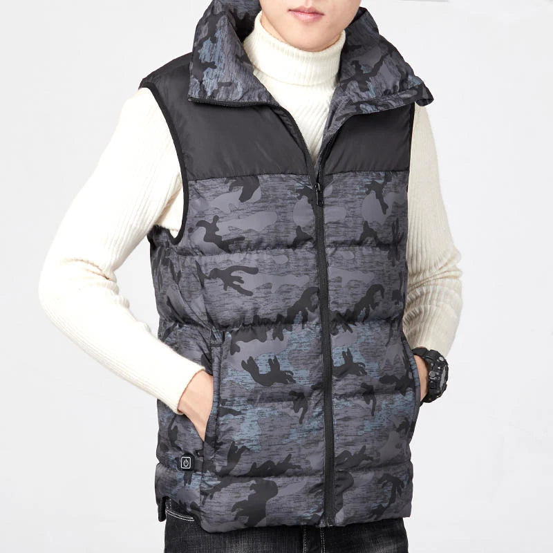 Men's Heated Gilet Body Warmer with Adjustable USB Heat Control 0