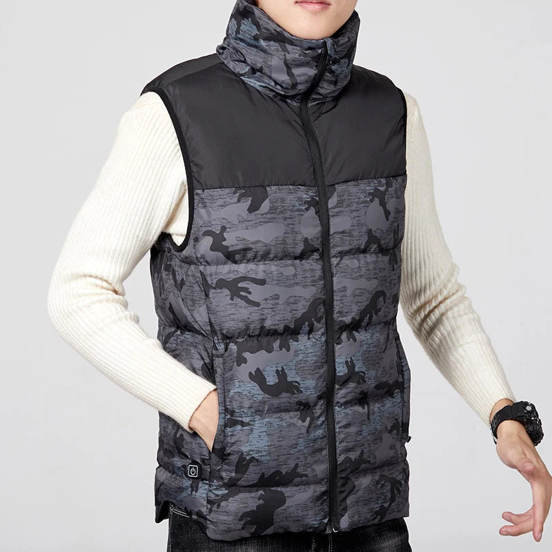 Men's Heated Gilet Body Warmer with Adjustable USB Heat Control 2