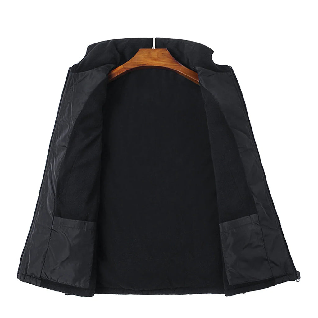 Men's Heated Padded Vest with Dual USB Controls and Front-Back Heating Zones 3