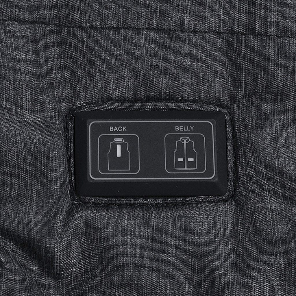 Men's Heated Padded Vest with Dual USB Controls and Front-Back Heating Zones 4