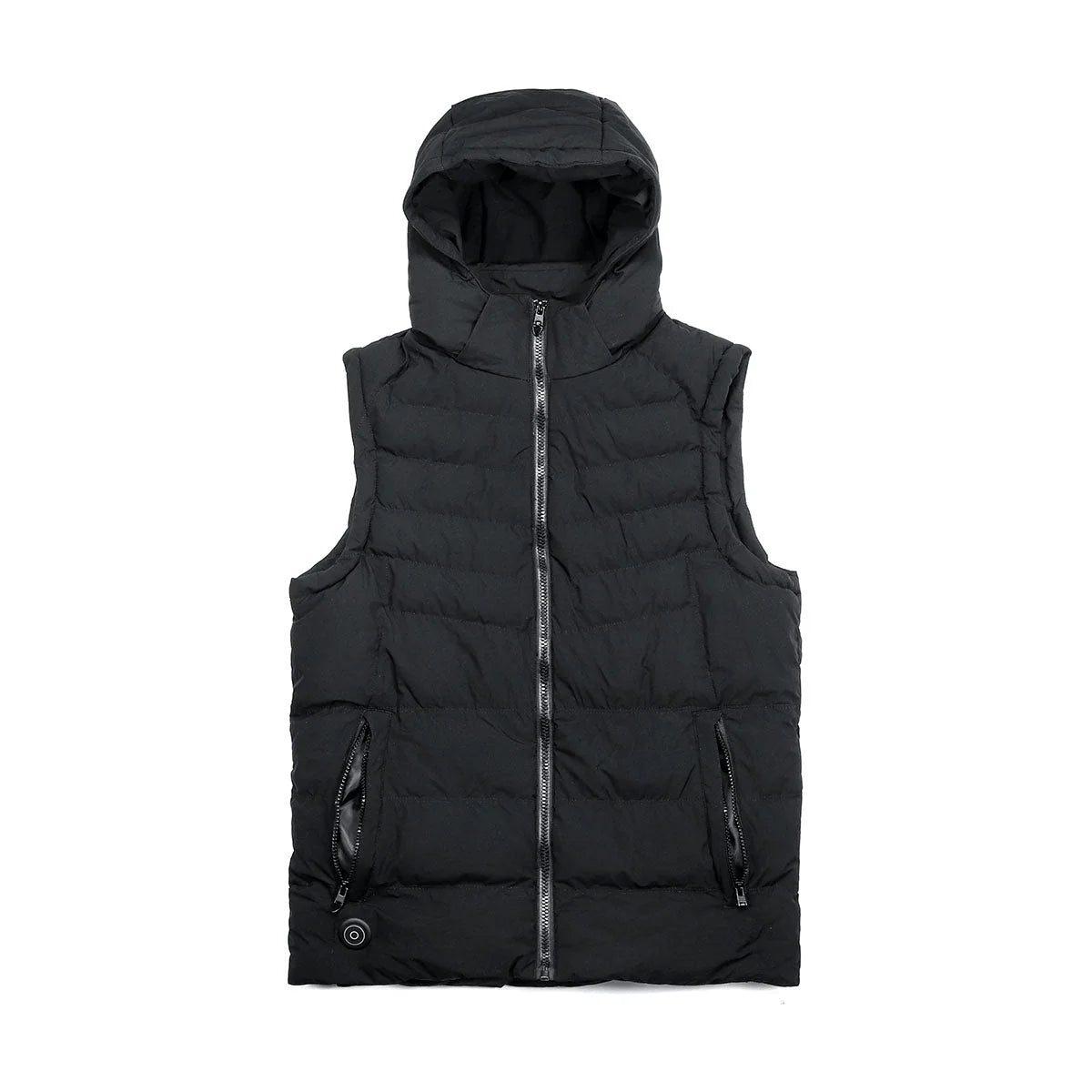 Men's Hooded Heated Bodywarmer with Adjustable USB Heat Control 0