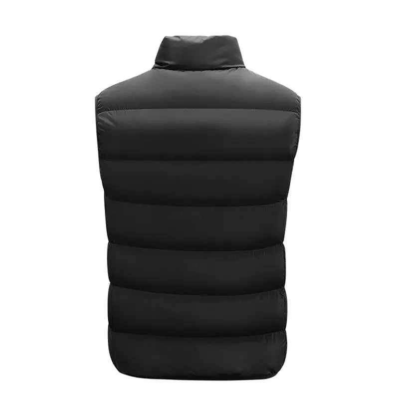 Men's Insulated Sleeveless Puffer Vest with Stand-Up Collar 1