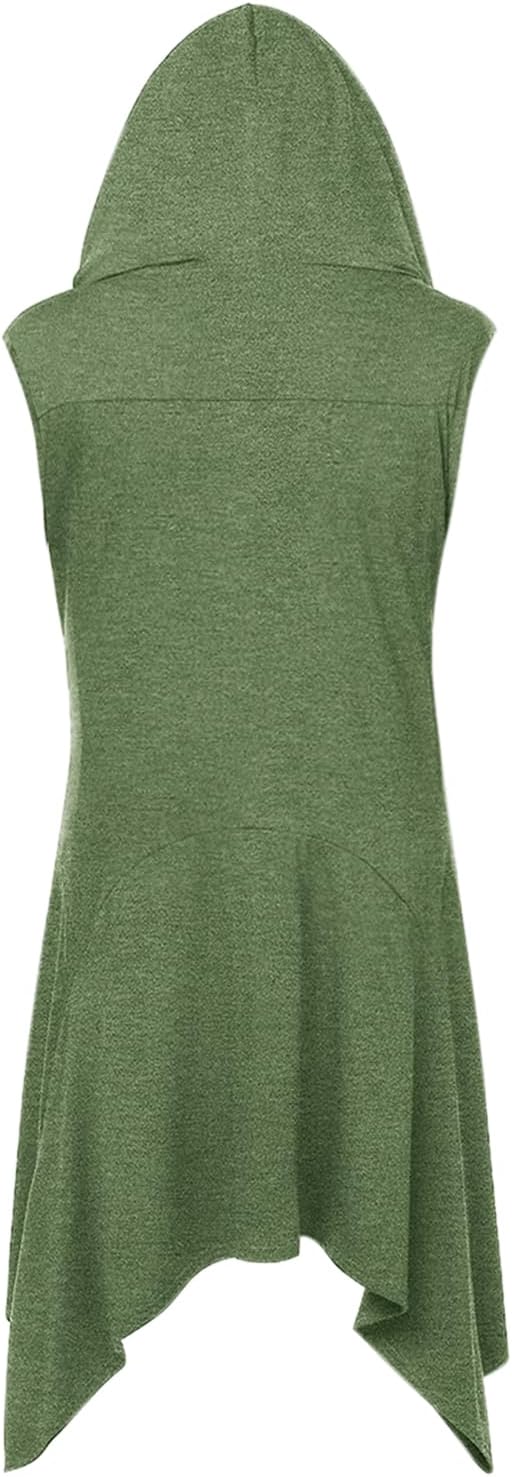 Men's Lightweight Sleeveless Hooded Vest with Asymmetrical Hem 7
