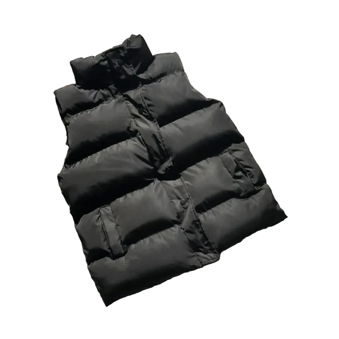 Men's Padded Bodywarmer with Weather-Resistant Finish and High Collar 0