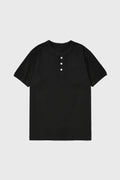 Men's Regular Fit Henley T-Shirt with Button Closure 0