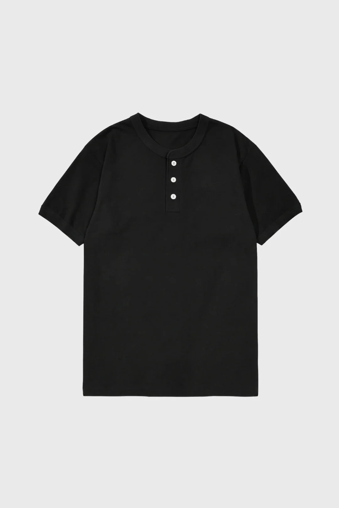 Men's Regular Fit Henley T-Shirt with Button Closure 0