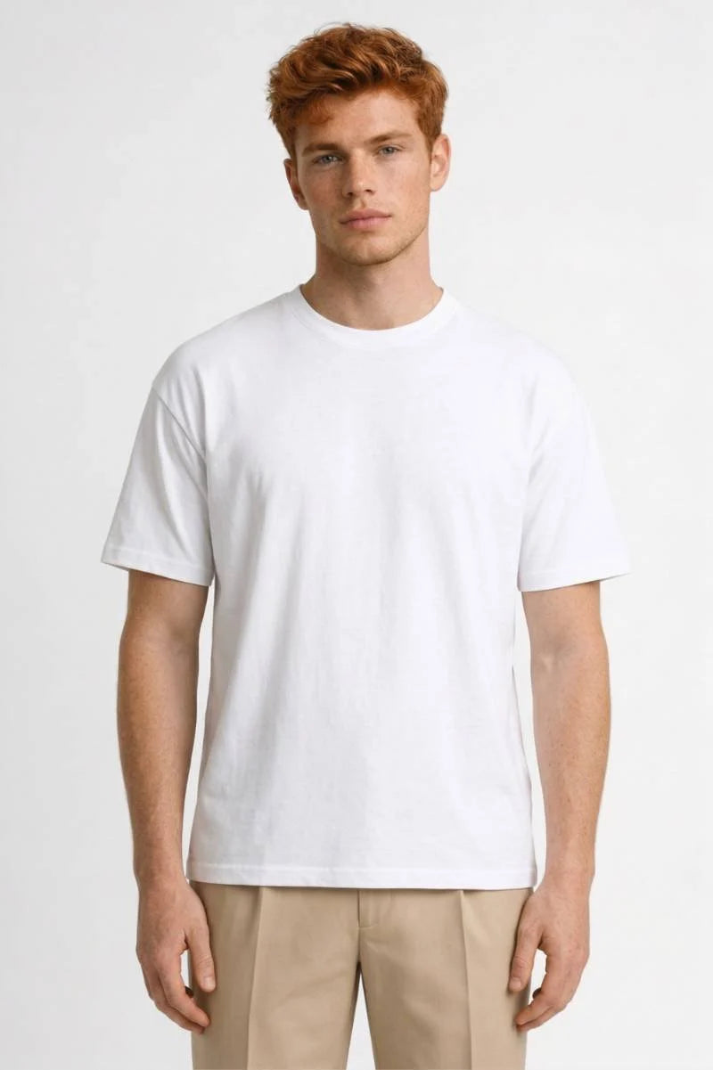 Men's Relaxed Fit Crew Neck T-Shirt with Short Sleeves 3