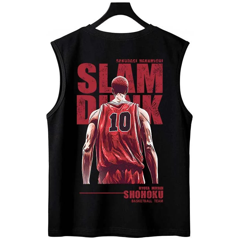Men's Relaxed Fit Sleeveless Tank Top with Printed Back 0