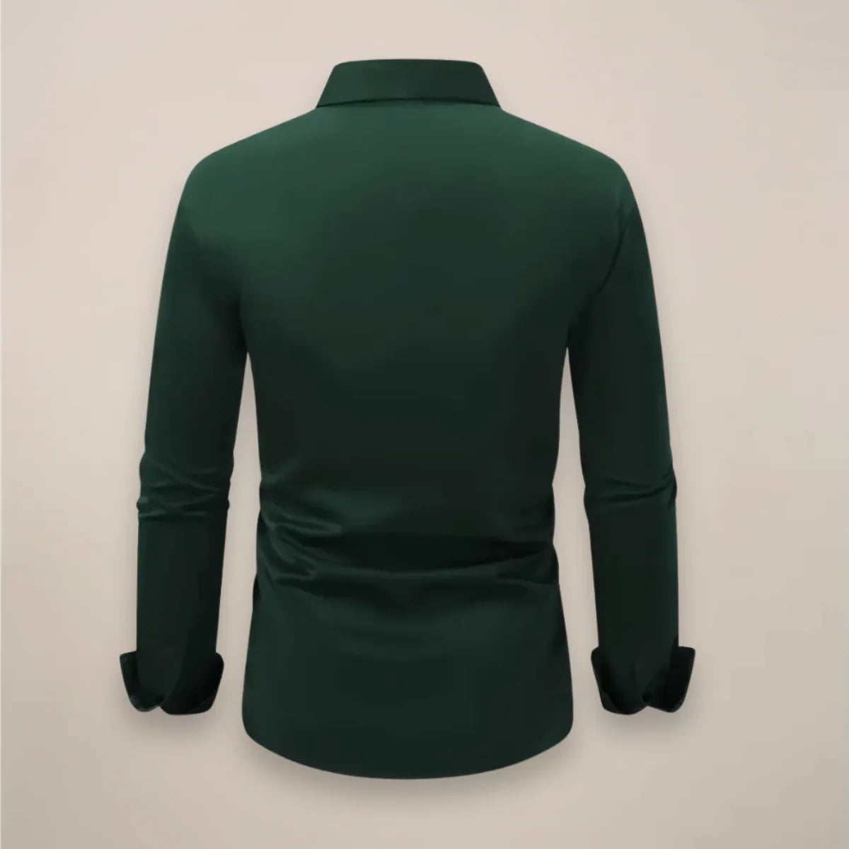 Men's Slim-Fit Long-Sleeve Button-Down Shirt for Work and Casual Wear 7