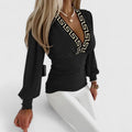 Loravine Elegant V-Neck Top
