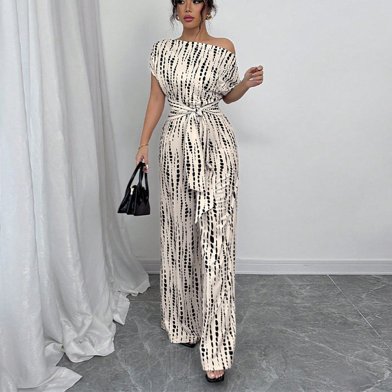 AMARISE™ | WIDE-LEG STRAP JUMPSUIT