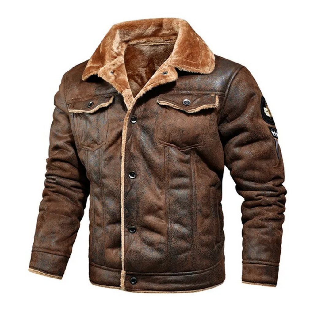 Noxar™ | Warm & Versatile Leather Jacket
