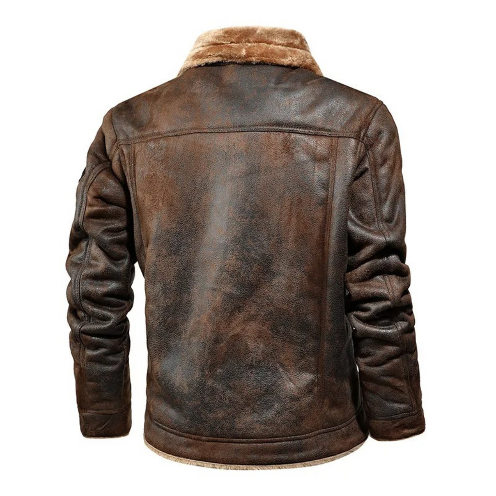 Noxar™ | Warm & Versatile Leather Jacket