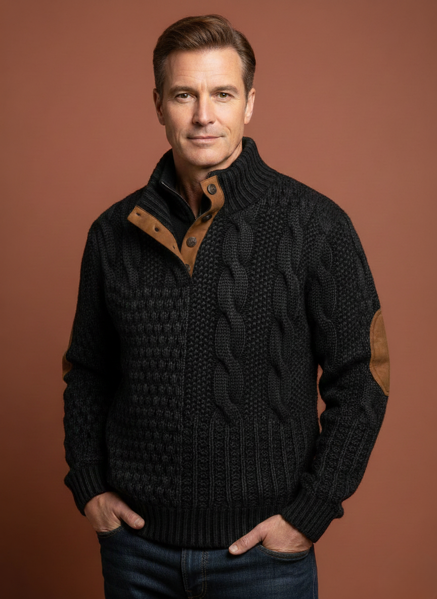 Otis™ | Stylish Textured Knitted Sweater