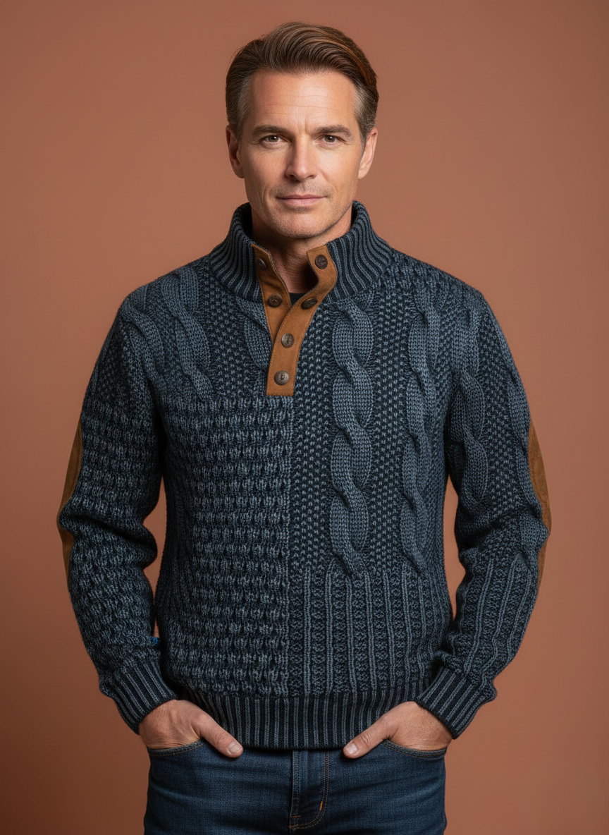 Otis™ | Stylish Textured Knitted Sweater