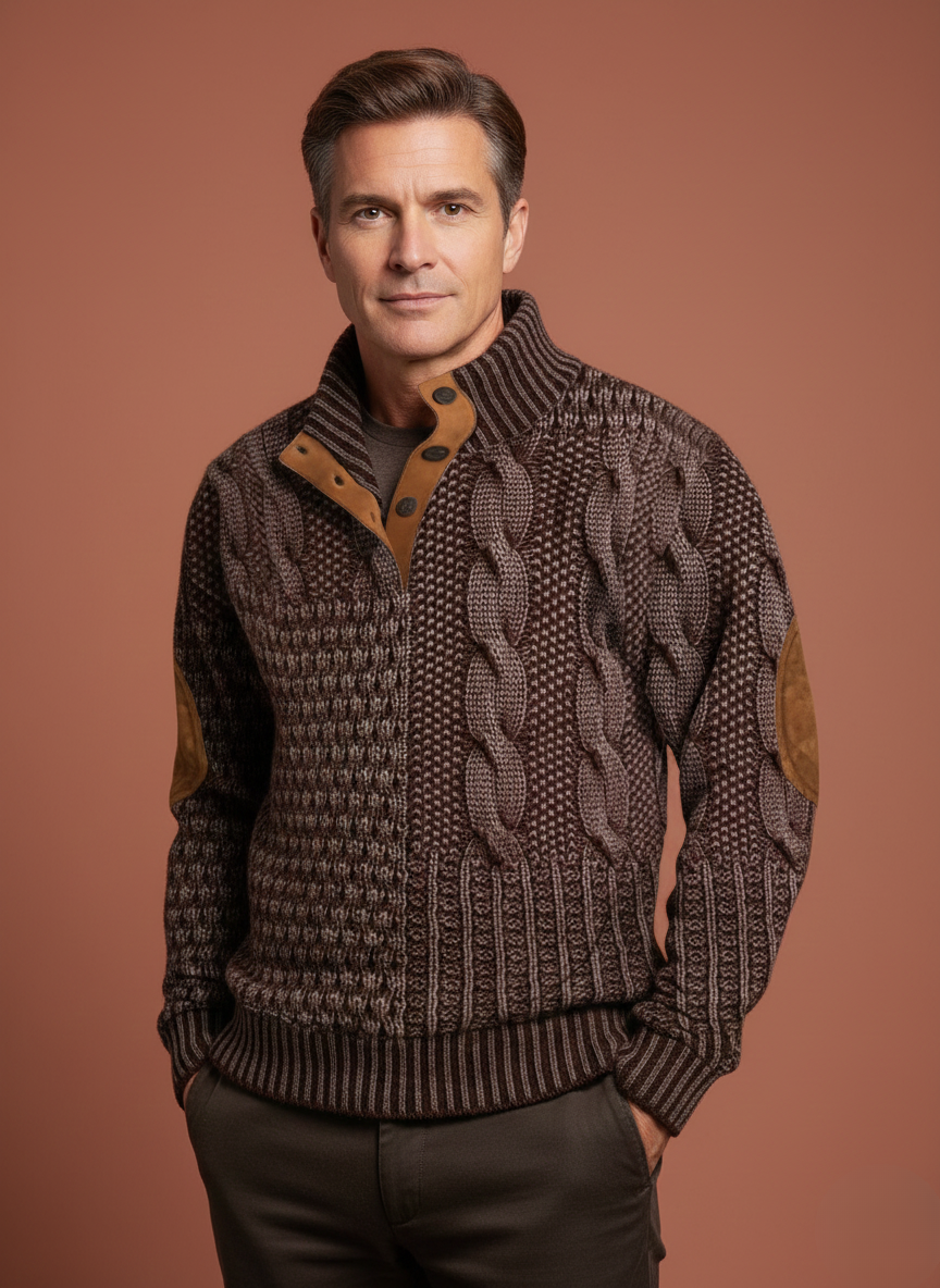 Otis™ | Stylish Textured Knitted Sweater