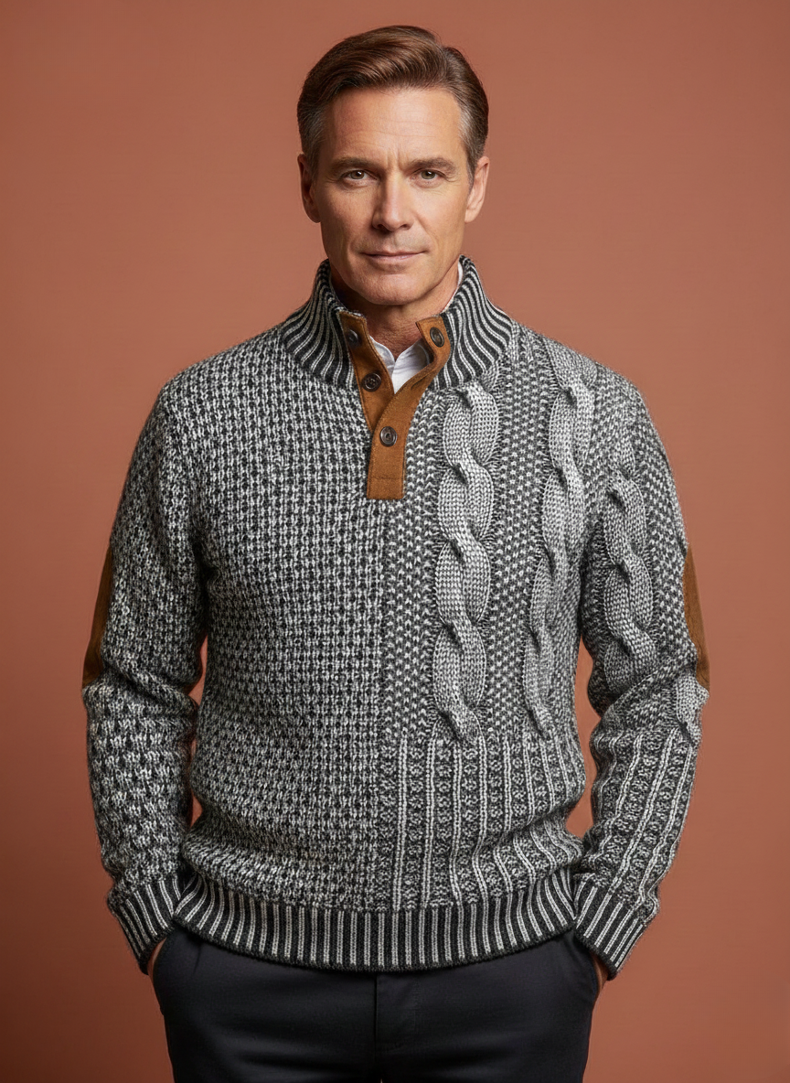Otis™ | Stylish Textured Knitted Sweater