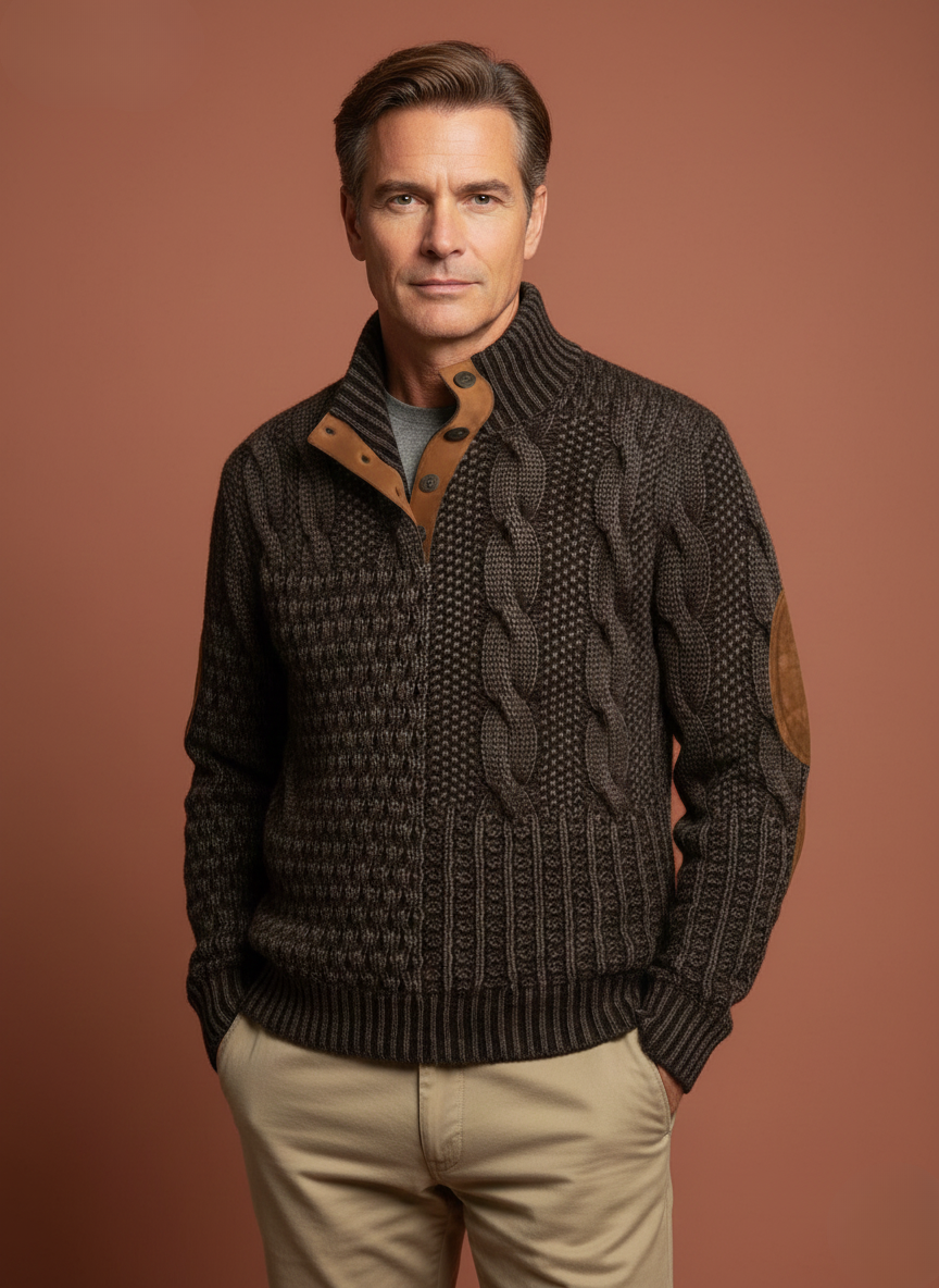 Otis™ | Stylish Textured Knitted Sweater