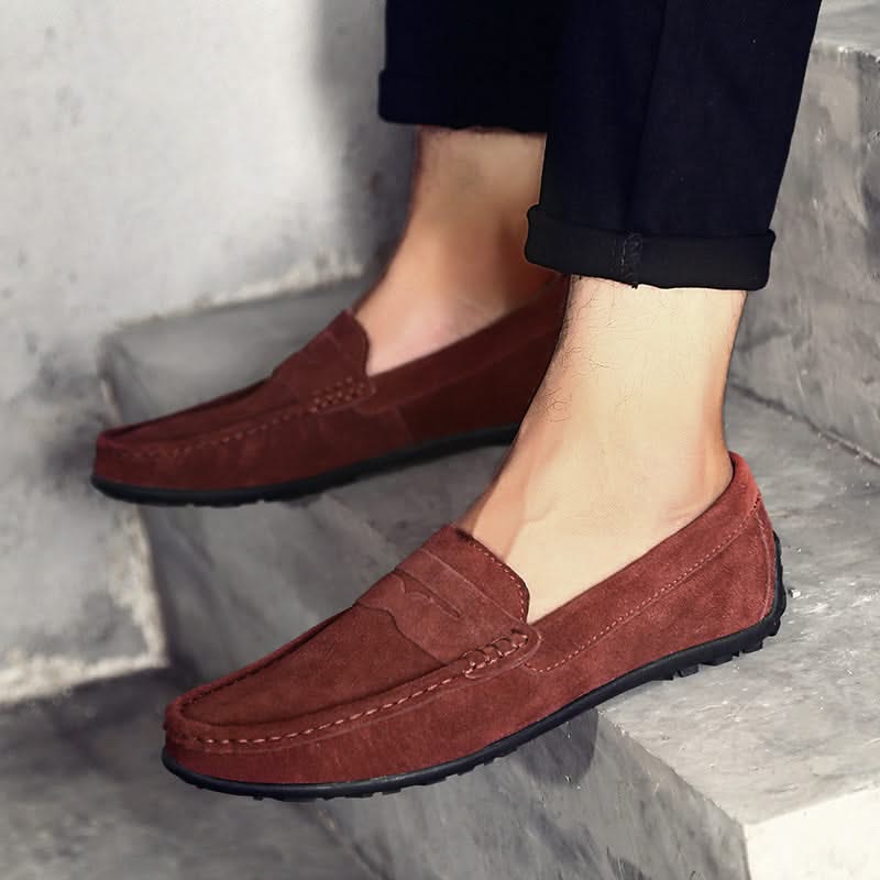 Thatcher | Suede Penny Loafers