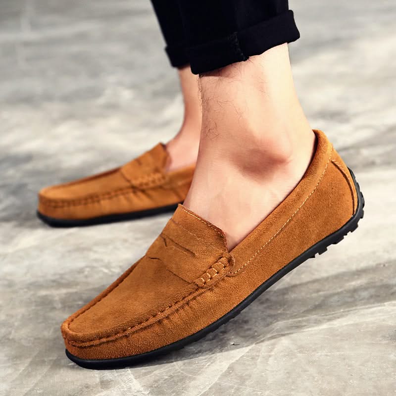 Thatcher | Suede Penny Loafers