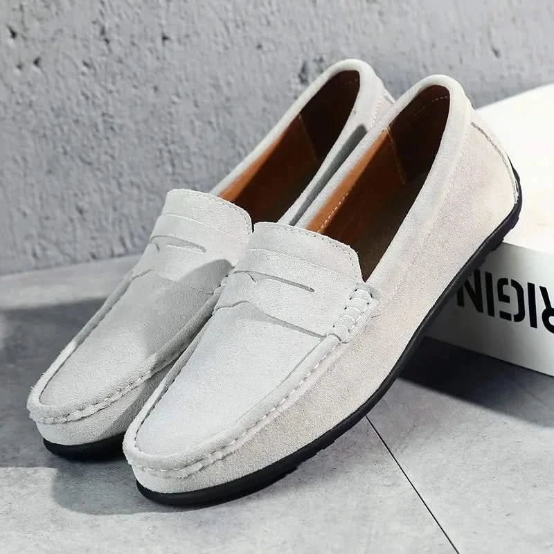 Thatcher | Suede Penny Loafers