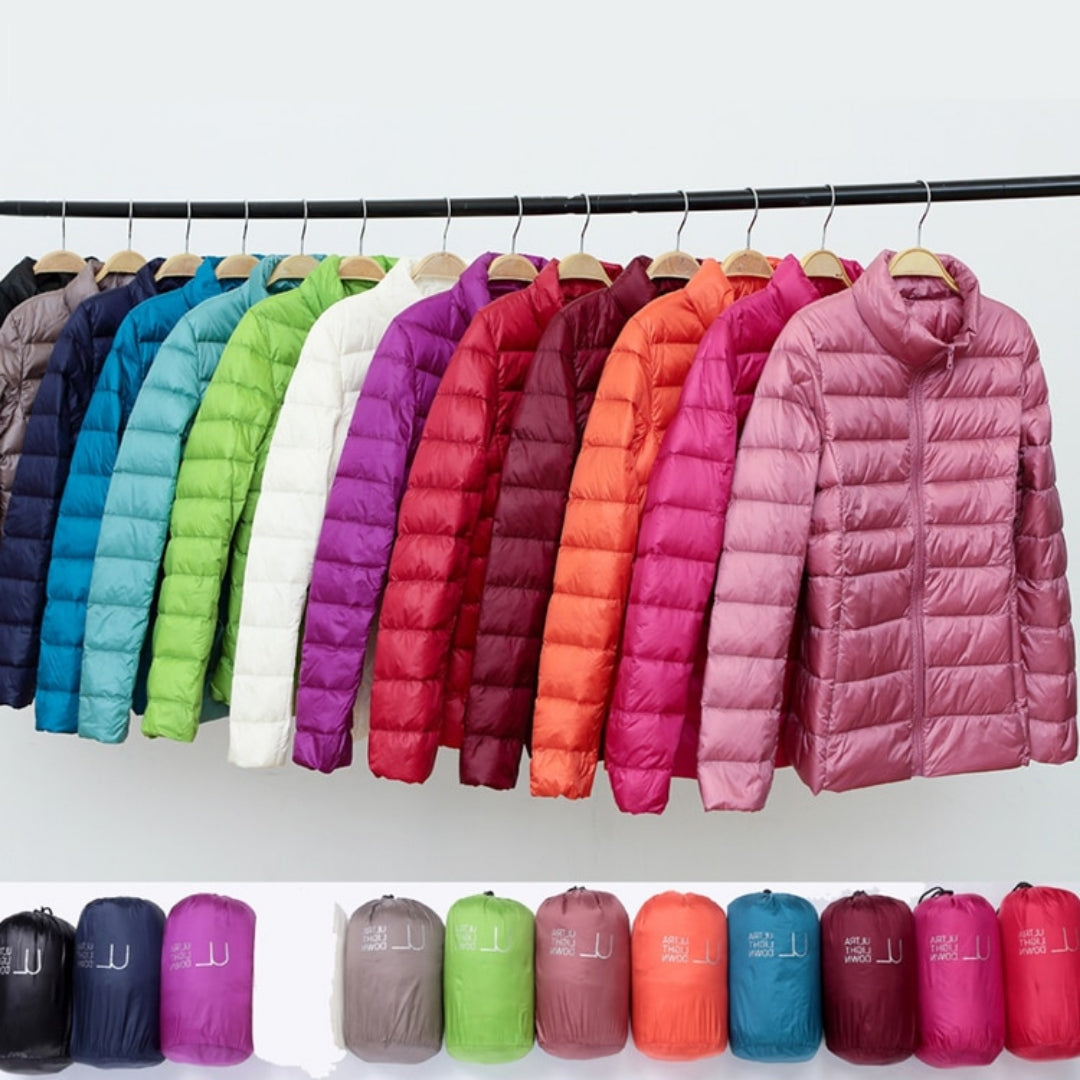 Myra™ | Ultralight Down Jacket with Refined Pleats