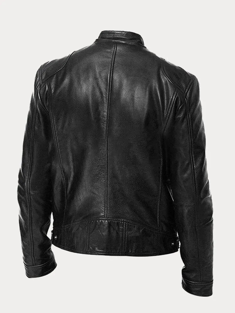 Joren™ | Timeless Zip-Up Leather Jacket
