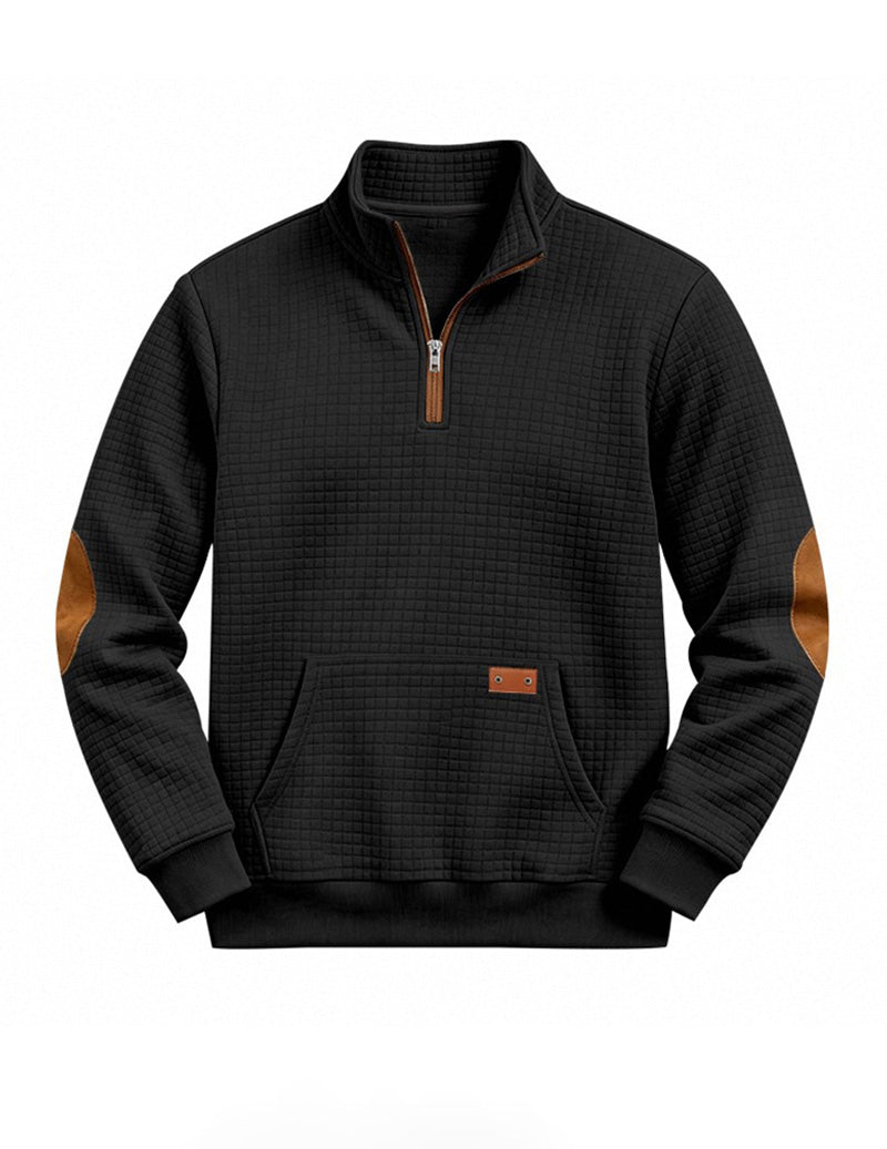 Landon | Color Block Quarter-Zip Sweater