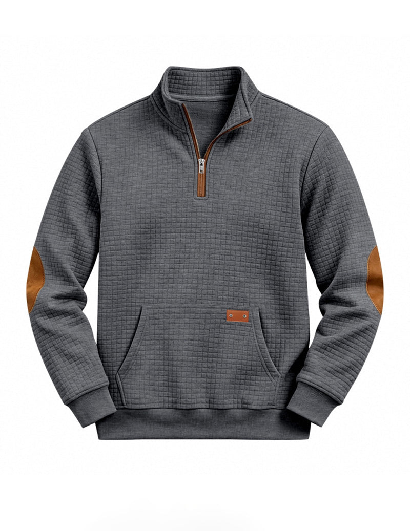 Landon | Color Block Quarter-Zip Sweater