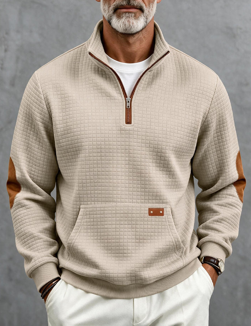 Landon | Color Block Quarter-Zip Sweater
