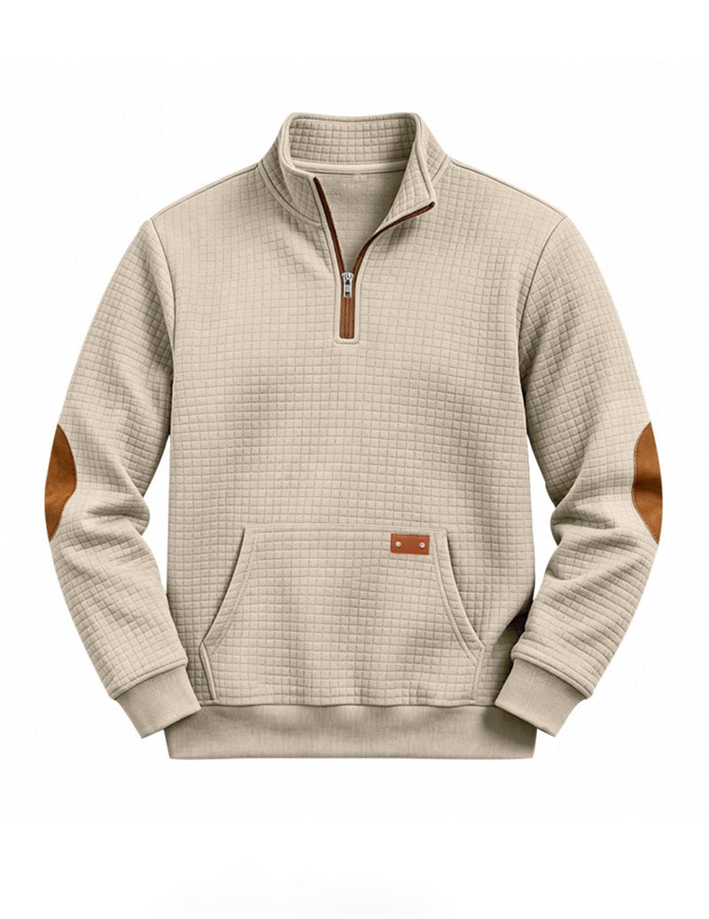 Landon | Color Block Quarter-Zip Sweater