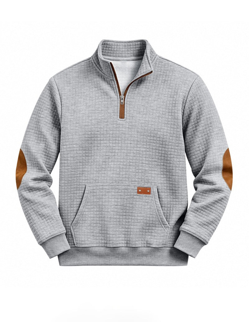 Landon | Color Block Quarter-Zip Sweater