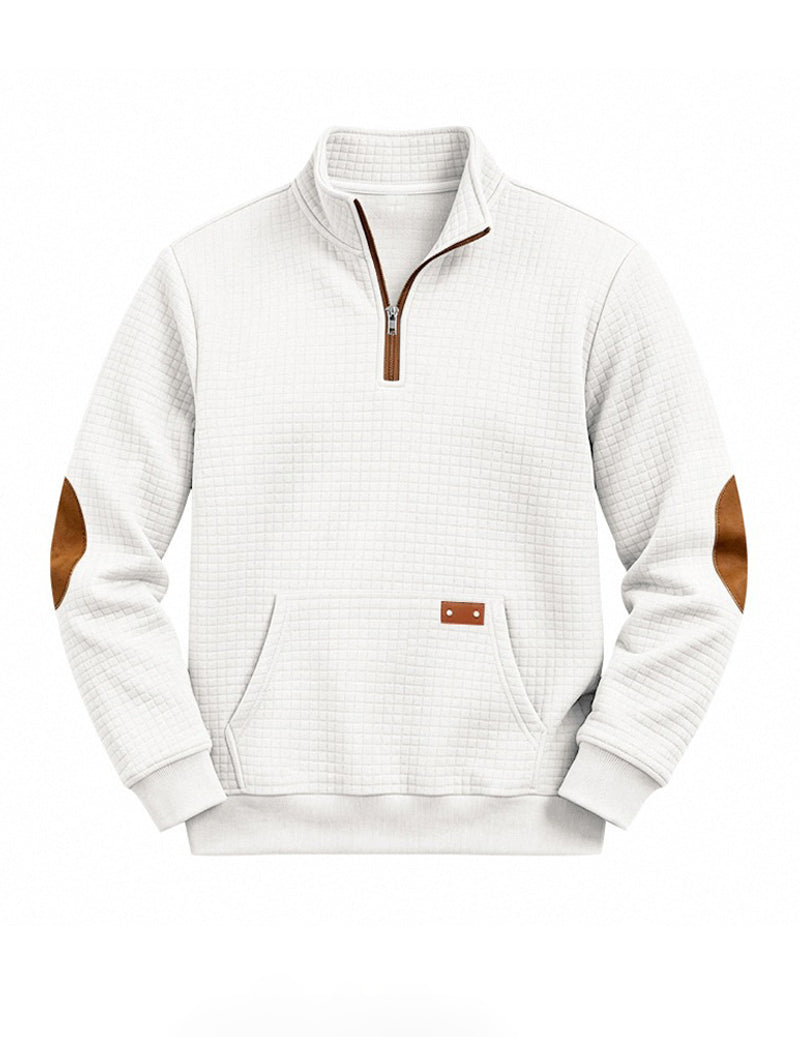 Landon | Color Block Quarter-Zip Sweater