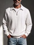 Merritt | Polo Collar Quarter-Zip Sweater
