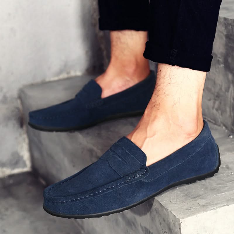 Thatcher | Suede Penny Loafers