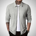 Slim-Fit Men's Zip-Up Vest with Collared Neck for Smart-Casual Wear 0