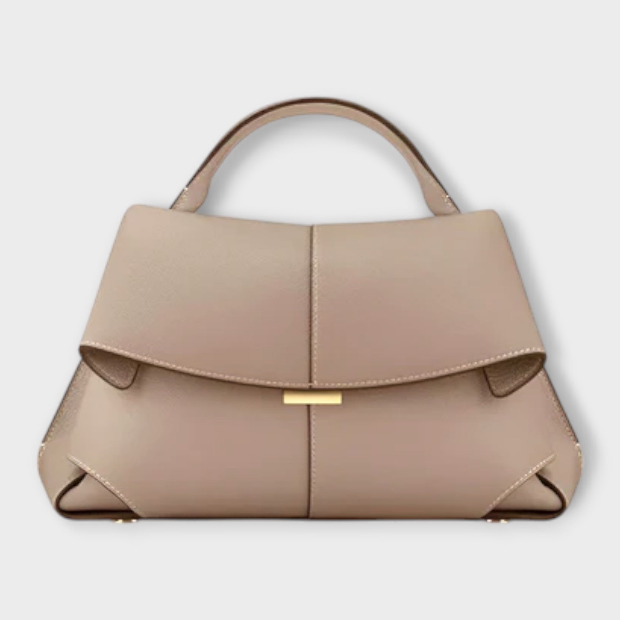 Elena | Women's Structured Handbag with Elegant Accents and Refined Flap Details
