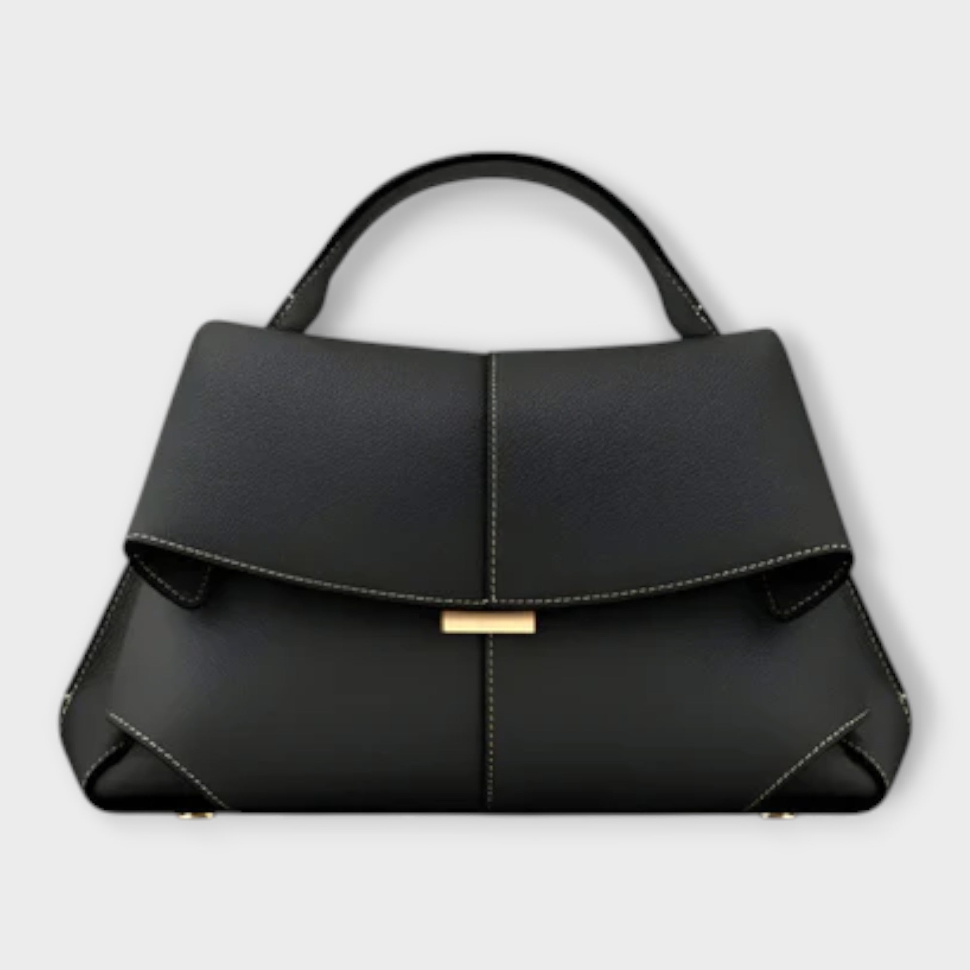 Elena | Women's Structured Handbag with Elegant Accents and Refined Flap Details
