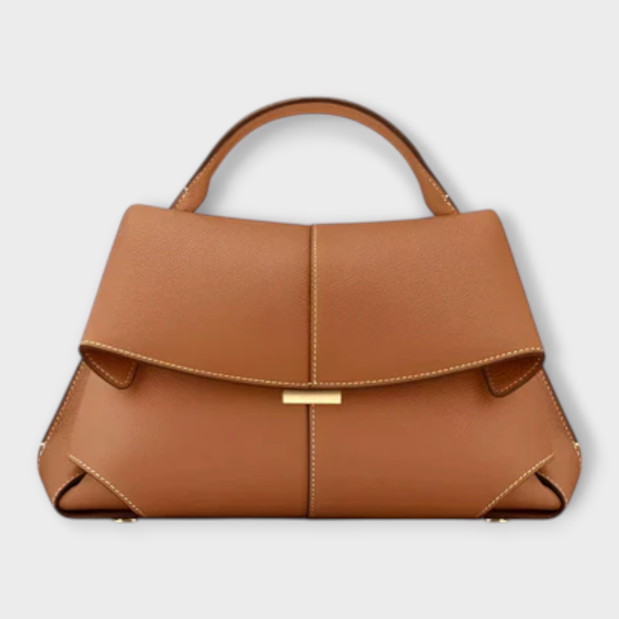 Elena | Women's Structured Handbag with Elegant Accents and Refined Flap Details