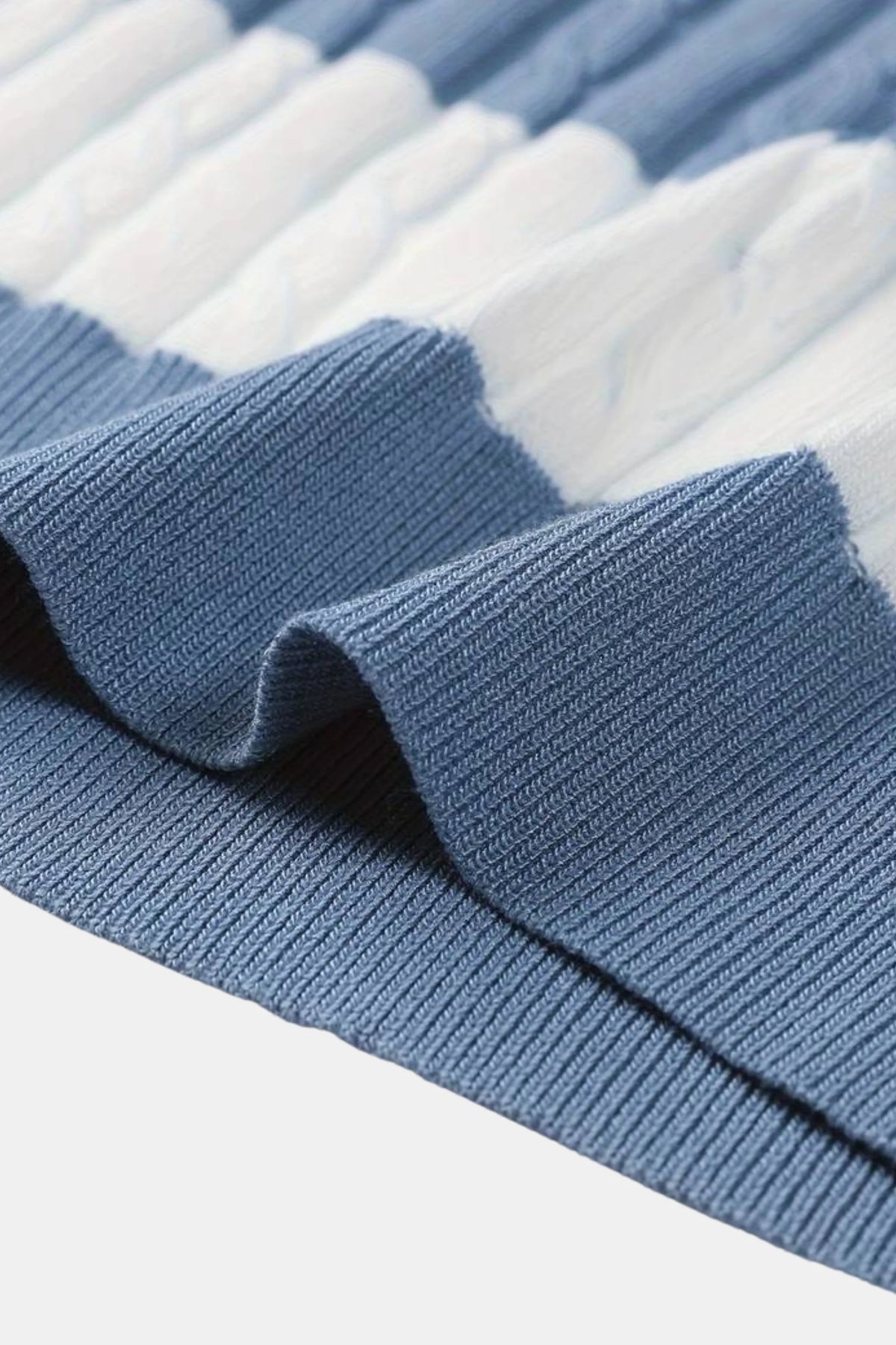 Textured Striped Knit Polo Shirt for Men 4