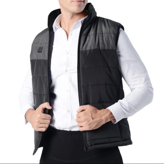 Unisex Heated Vest with Dual Heat Control and High Collar 2
