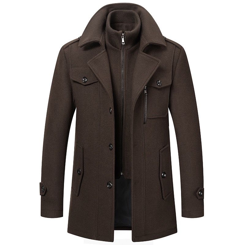 Bruno™ | Elegant Winter Coat with Zip & Buttons