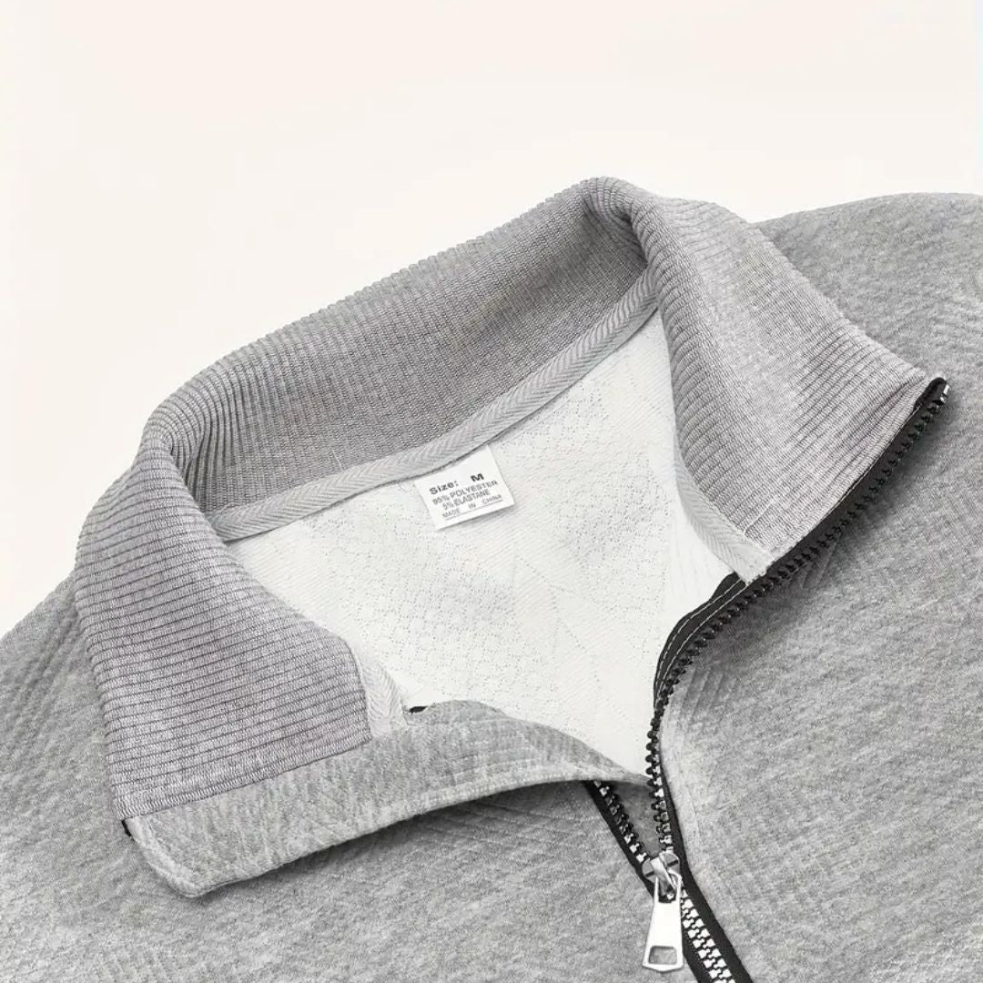 Ashford | Half-Zip Cable-Knit Sweater