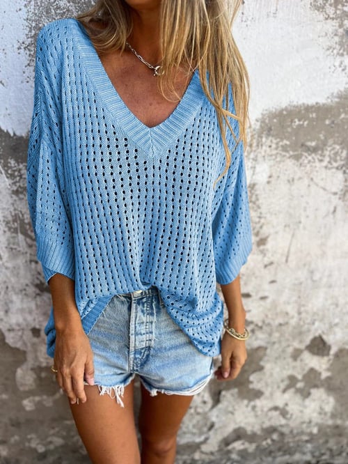 Nura Stylish V-Neck Top