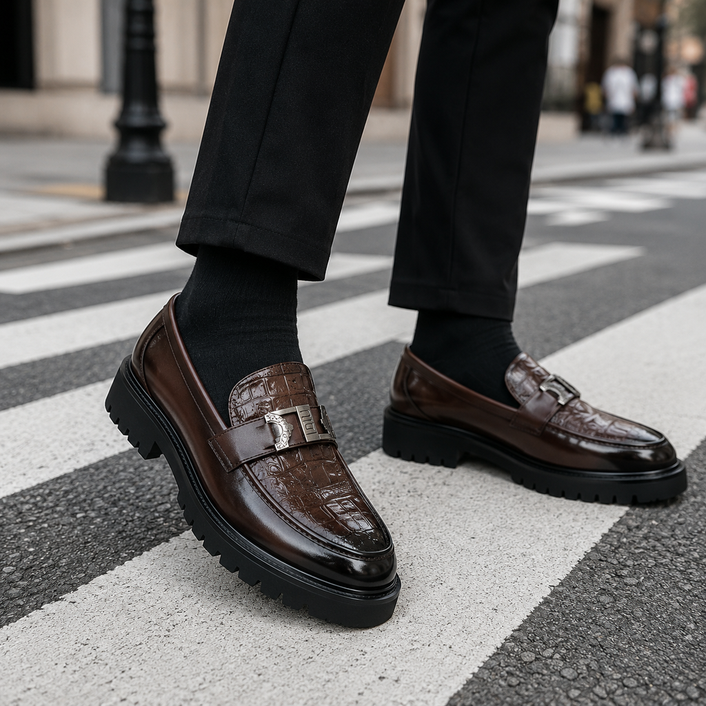 Rockwell | Metal Buckle Chunky Loafers