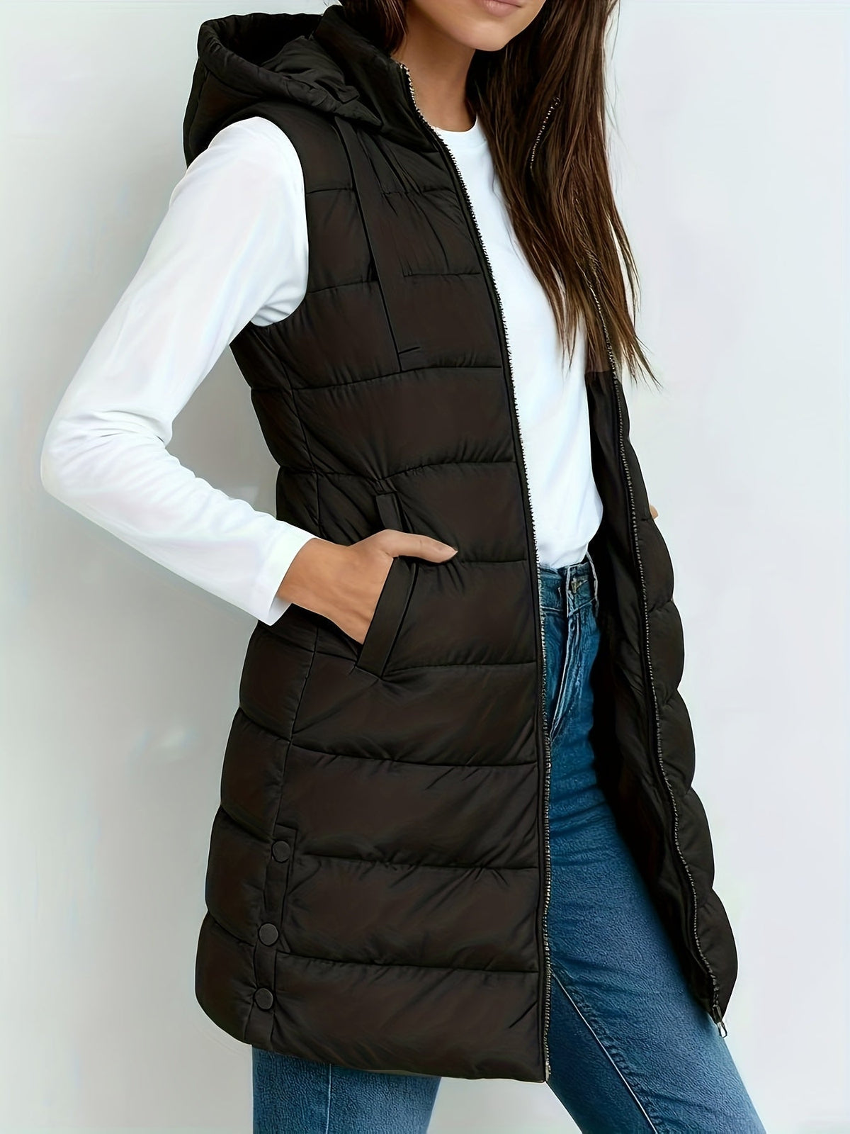 Tira™ | Elegant Long Padded Vest