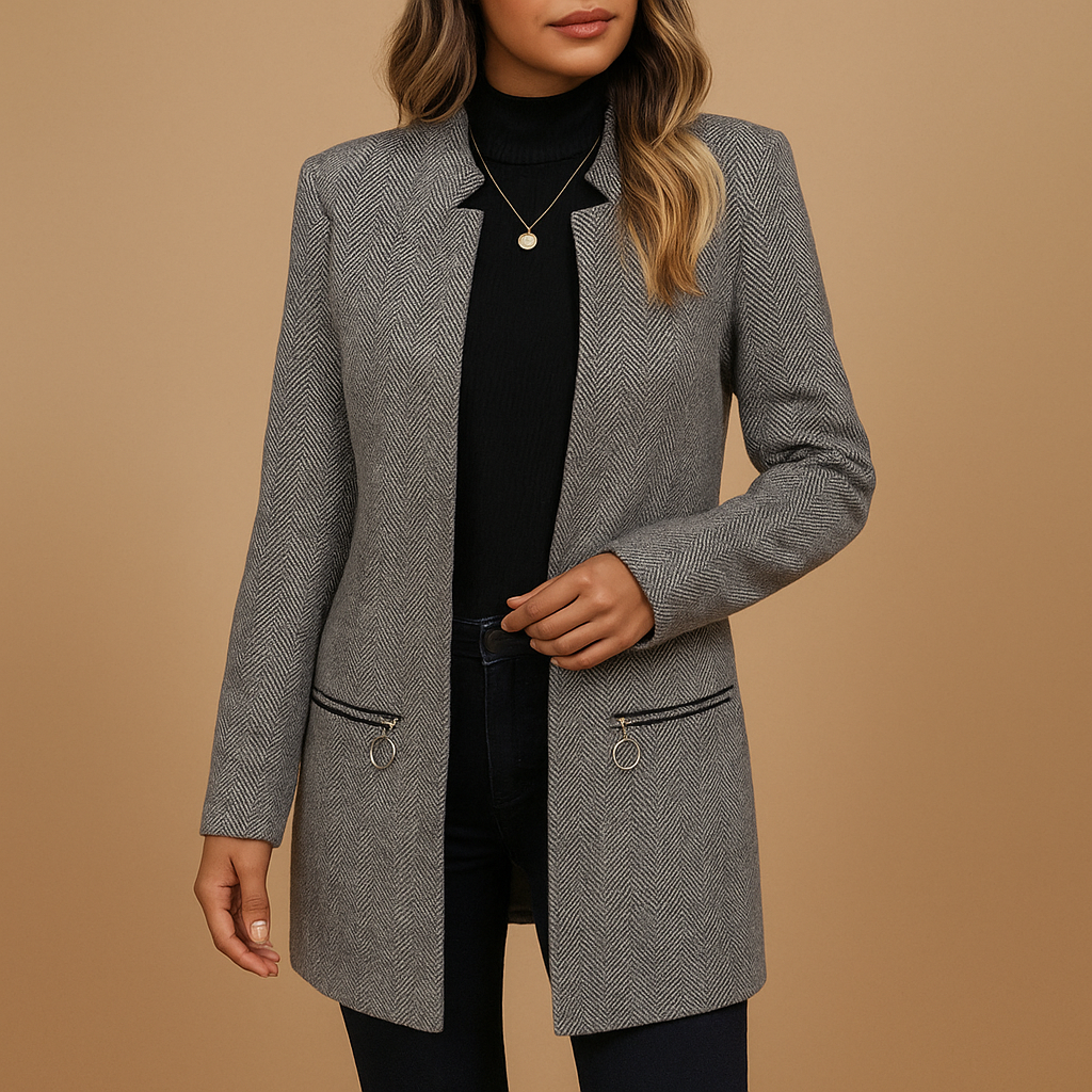 Printed Jacket with Long Sleeves