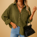 Corduroy Jacket with Ribbed Knit Details